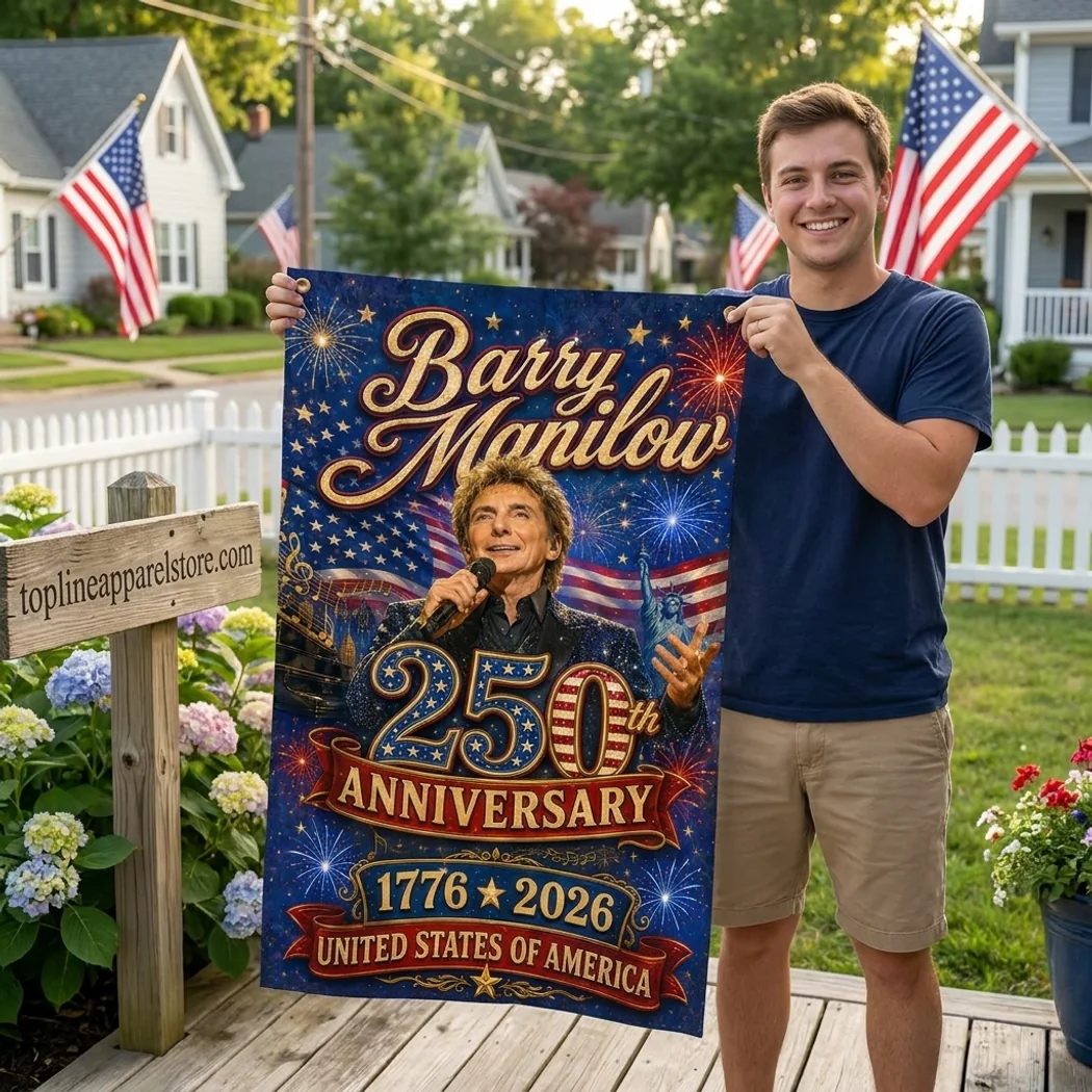 Barry Manilow USA 250th Anniversary 1776-2026 Patriotic Commemorative House Flag Barry Manilow USA 250th Anniversary 1776-2026 Patriotic Commemorative House Flag