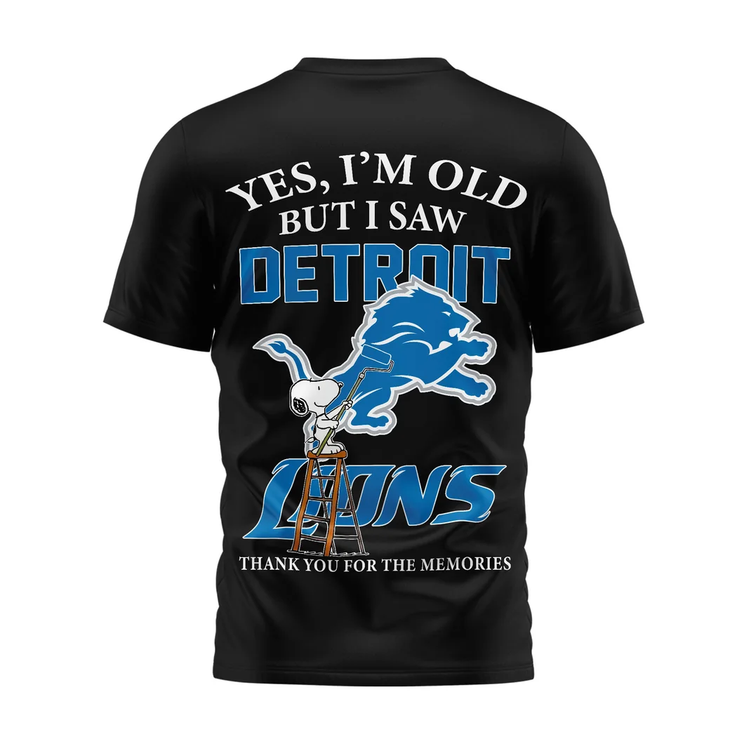 Detroit Lions Snoopy NFL Premium Graphic “I’m Old But I Saw Detroit Lions” Fan T-Shirt Detroit Lions Snoopy NFL Premium Graphic “I’m Old But I Saw Detroit Lions” Fan T-Shirt