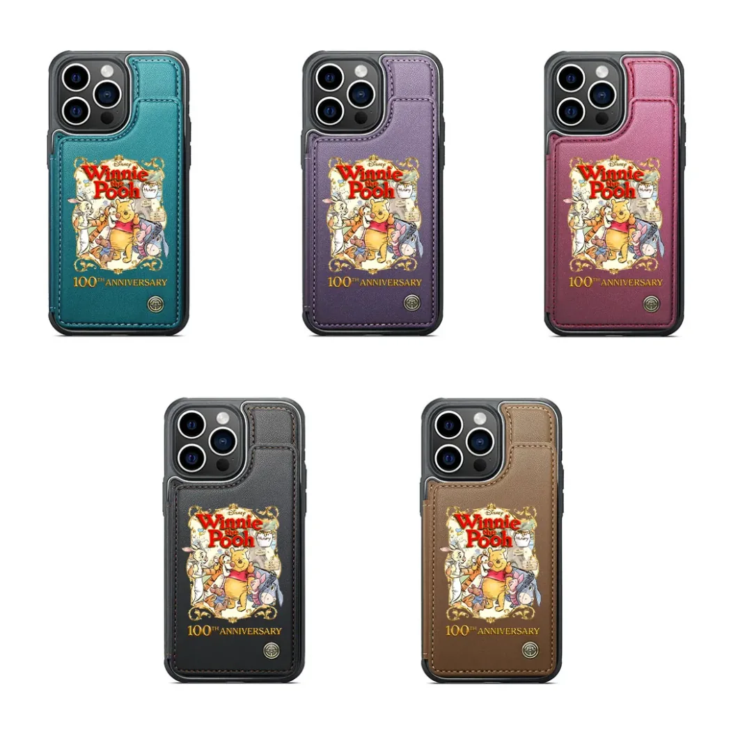 Disney Winnie the Pooh 100th Anniversary Vintage Classic Leather Wallet Phone Case Disney Winnie the Pooh 100th Anniversary Vintage Classic Leather Wallet Phone Case