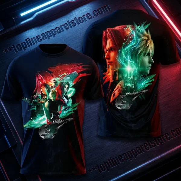 Final Fantasy VII 30th Anniversary Commemorative All-Over Print T-Shirt