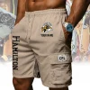 Hamilton Tiger-Cats CFL Personalized Custom Name Yellow Men's Cargo Shorts