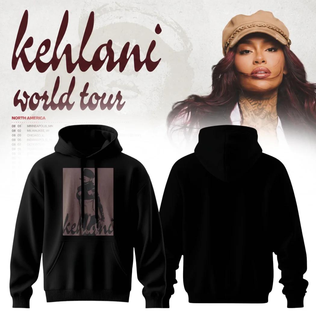 Kehlani World Tour 2026 Limited Edition Graphic Concert Merch Black Pullover Hoodie Kehlani World Tour 2026 Limited Edition Graphic Concert Merch Black Pullover Hoodie