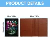 kiss rock band classic logo and signatures premium leather passport cover authentic release 04 toplineapparelstore.webp