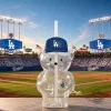 los angeles dodgers fan blue cap bear glass tumbler trending item 03 toplineapparelstore.webp