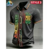 Men's Juneteenth They Not Like Us Since 1865 Pan-African Graphic Polo Shirt