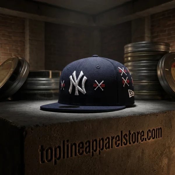 New York Yankees Spike Lee Commemorative Embroidered Years Navy Blue Limited Edition Fitted Baseball Cap