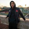 one piece x red sox luffy limited edition full zip crossover bomber jacket main 01 toplineapparelstore.webp