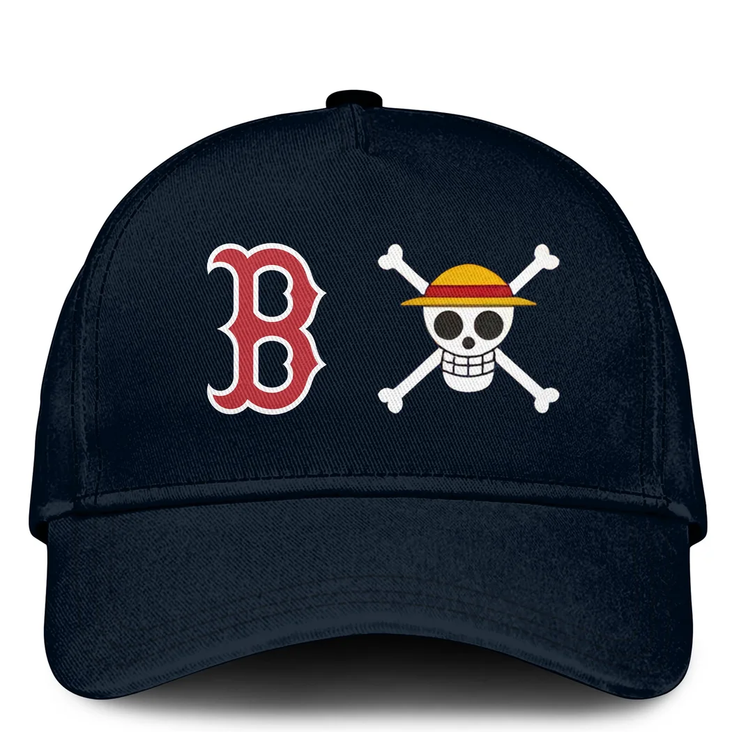 One Piece x Red Sox Luffy Limited Edition Full-Zip Crossover Bomber Jacket One Piece x Red Sox Luffy Limited Edition Full-Zip Crossover Bomber Jacket