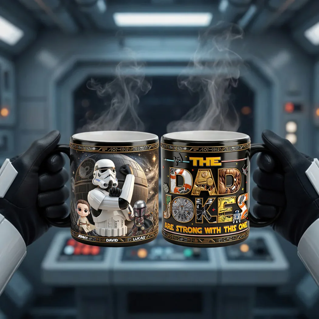 Personalized Star Wars Dad Jokes Magic Mug – Funny Gift for Fathers Personalized Star Wars Dad Jokes Magic Mug – Funny Gift for Fathers
