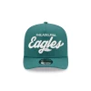philadelphia eagles nfl retro script midnight green adjustable snapback cap official design 05 toplineapparelstore.webp