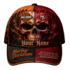 san francisco 49ers harley davidson personalized split skull premium baseball shop online 04 toplineapparelstore.webp
