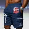 sydney roosters nrl white custom name cargo shorts trending item 04 toplineapparelstore.webp