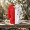 sydney swans afl personalized red white full zip womens hoodie main 01 toplineapparelstore.webp