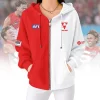 sydney swans afl personalized red white full zip womens hoodie official design 03 toplineapparelstore.webp