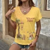winnie the pooh friends yellow 3d all over print womens v neck t shirt trending item 02 toplineapparelstore.webp