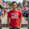 Ariana Grande I Love America Too 250 Years of Freedom Patriotic Red Graphic T-Shirt