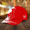 Arsenal FC Premier League Champions 25/26 Red and White Gothic A Classic Baseball Cap