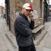 Arsenal FC Premier League Champions 25/26 Red and White Gothic A Classic Baseball Cap