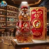 Buc-ee's 45th Anniversary Limited Edition Collectible 3D Beaver Shaped Glass Whiskey Bottle