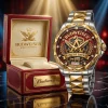 Budweiser King of Beers Est 1876 Limited Edition Two-Tone Gold Luxury Stainless Steel Watch