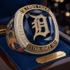 Detroit Tigers Motor City Navy Gold Legacy Edition Premium Commemorative Championship Ring