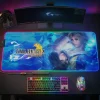 Final Fantasy X 25th Anniversary Tidus and Yuna Custom LED Light Up RGB Gaming Desk Mat