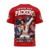Green Bay Packers Elvis Presley Patriotic America 250 Freedom Football Red 3D T-Shirt