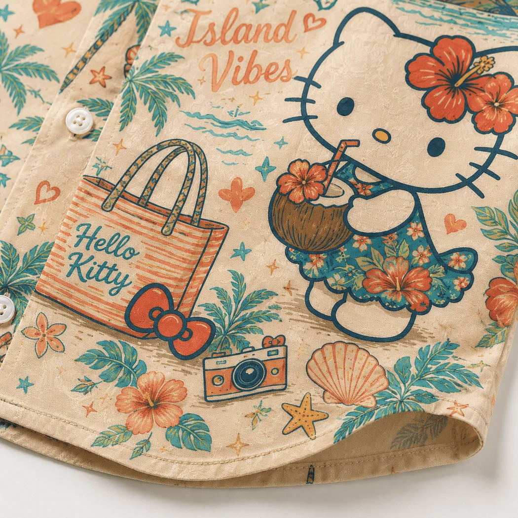 Hello Kitty Island Vibes Vintage Tropical Summer Beach Hawaiian Shirt Hello Kitty Island Vibes Vintage Tropical Summer Beach Hawaiian Shirt