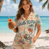 Hello Kitty Island Vibes Vintage Tropical Summer Beach Hawaiian Shirt