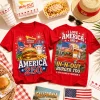 In-N-Out Burger America 250 Years Of Freedom Patriotic Red Graphic T-Shirt