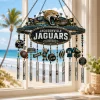 Jacksonville Jaguars DUUUVAL NFL Football Premium 3D Outdoor Patio Garden Hanging Wind Chime
