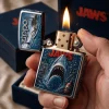JAWS Movie Great White Shark 3D Embossed Collectible Premium Gift Edition Windproof Zippo Lighter