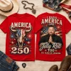 Jelly Roll I Bless America 250 Years Of Freedom Patriotic Graphic T-Shirt