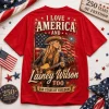 Lainey Wilson America 250 Years of Freedom Patriotic Country Music Red Graphic T-Shirt