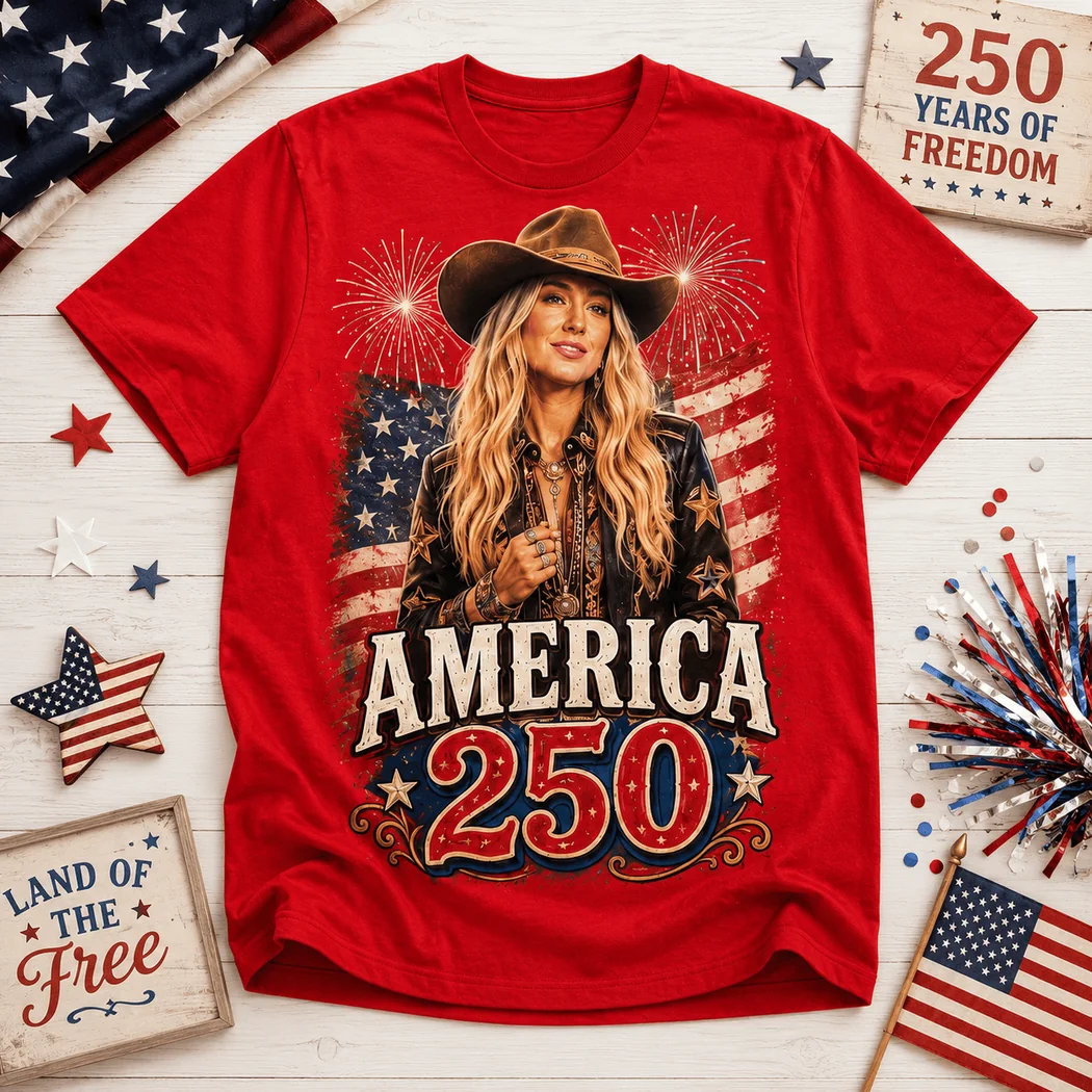 Lainey Wilson America 250 Years of Freedom Patriotic Country Music Red Graphic T-Shirt Lainey Wilson America 250 Years of Freedom Patriotic Country Music Red Graphic T-Shirt