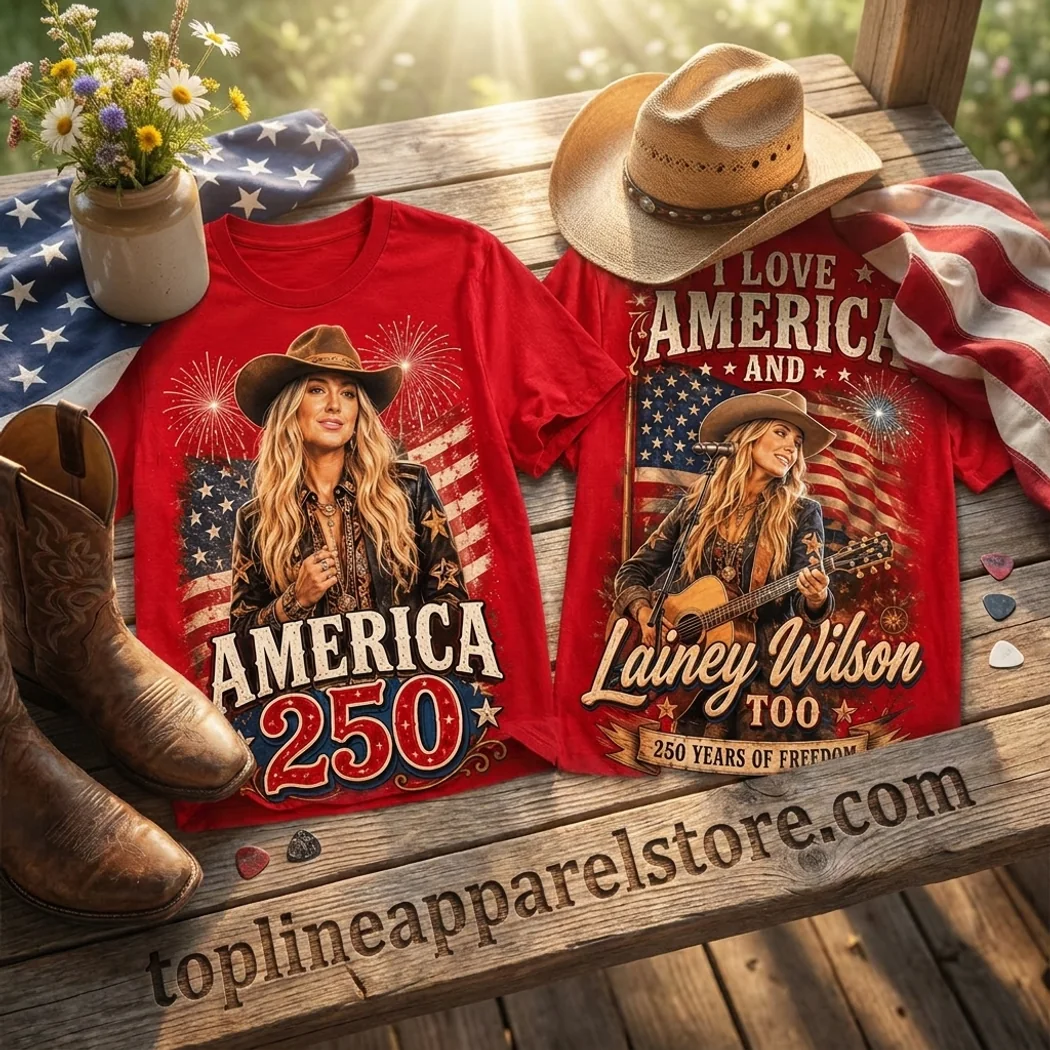 Lainey Wilson America 250 Years of Freedom Patriotic Country Music Red Graphic T-Shirt Lainey Wilson America 250 Years of Freedom Patriotic Country Music Red Graphic T-Shirt