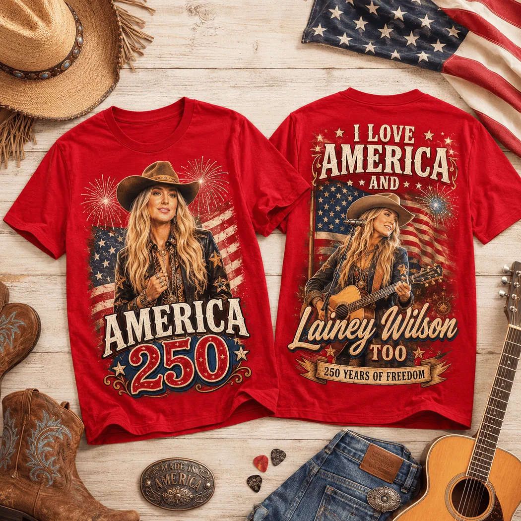 Lainey Wilson America 250 Years of Freedom Patriotic Country Music Red Graphic T-Shirt Lainey Wilson America 250 Years of Freedom Patriotic Country Music Red Graphic T-Shirt