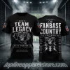Las Vegas Raiders Team Legacy Gridiron Dynasty City Football Premium Black Graphic 3D T-Shirt