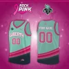New York Liberty WNBA Rock The Pink Breast Cancer Awareness Custom Basketball Jersey