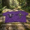 Ozzy Osbourne 1948-2025 Tribute Purple Gothic Cross Heavy Metal Graphic 3D All Over Print T-Shirt