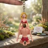 Personalized Couple Names Playful Romantic Gift Acrylic Keychain