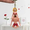 Personalized Couple Names Playful Romantic Gift Acrylic Keychain