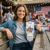 Personalized Disney Patriotic America 250th Anniversary 40oz Tumbler With Handle