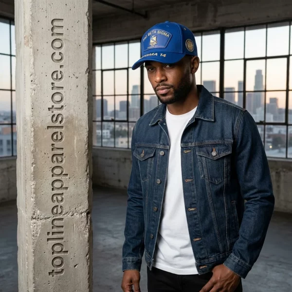 Phi Beta Sigma Fraternity 1914 Royal Blue Premium Gold Embroidered Baseball Cap