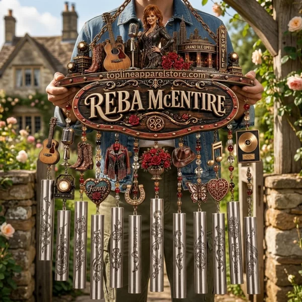 Reba McEntire Country Music Legend Vintage Decorative Outdoor Garden Hanging Wind Chime
