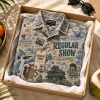 Regular Show Collector Edition Toile Print Hawaiian Shirt