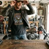 Retro Grateful Dead Harley Davidson Vintage Biker Rock Band Graphic T-Shirt