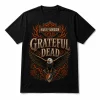 Retro Grateful Dead Harley Davidson Vintage Biker Rock Band Graphic T-Shirt