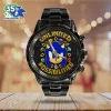 SEGA Sonic the Hedgehog 35th Anniversary Unlimited Possibilities Black Stainless Steel Watch