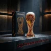 Spain National Football Team La Furia Roja Premium 3D Soccer Trophy Luxury Gift Boxed Beer Glass